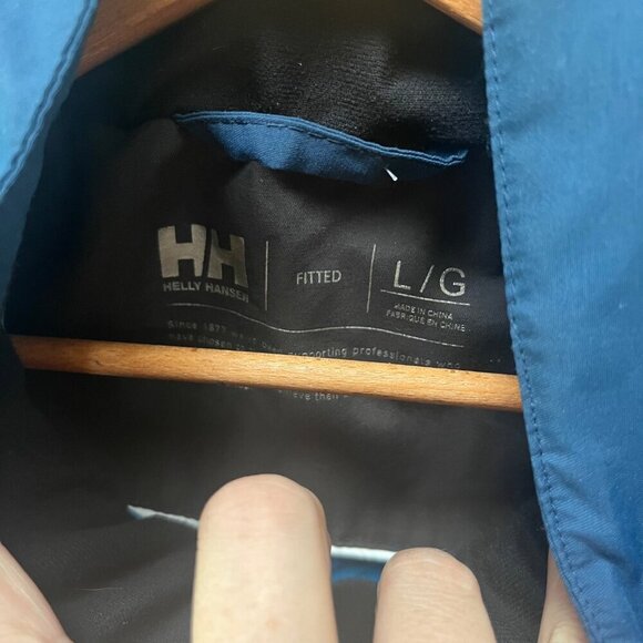 Helly Hansen Men's Waterproof Jacket L/G Helly Tech Performance Blue/White - Picture 4 of 8
